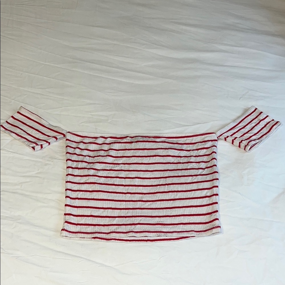 Striped Off-Shoulder Top